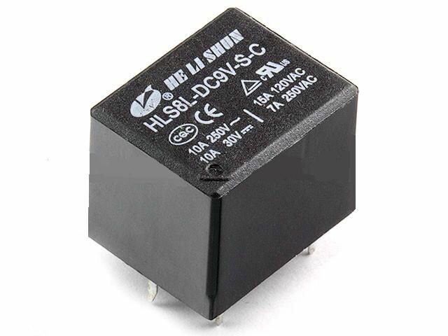 Реле 9V HLS-T73 ток-15A/120V (HLS8L-9VDC-s-c)