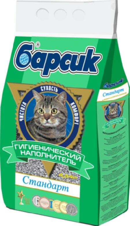 фото Барсик Стандарт: впитывающий наполнитель 15л: Зеленый 92067 9,5 кг 26179 (1 шт)