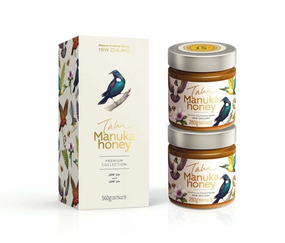 Набор меда Tahi Manuka honey UMF 10+ and 15+ gift set , 560 г - фотография № 1