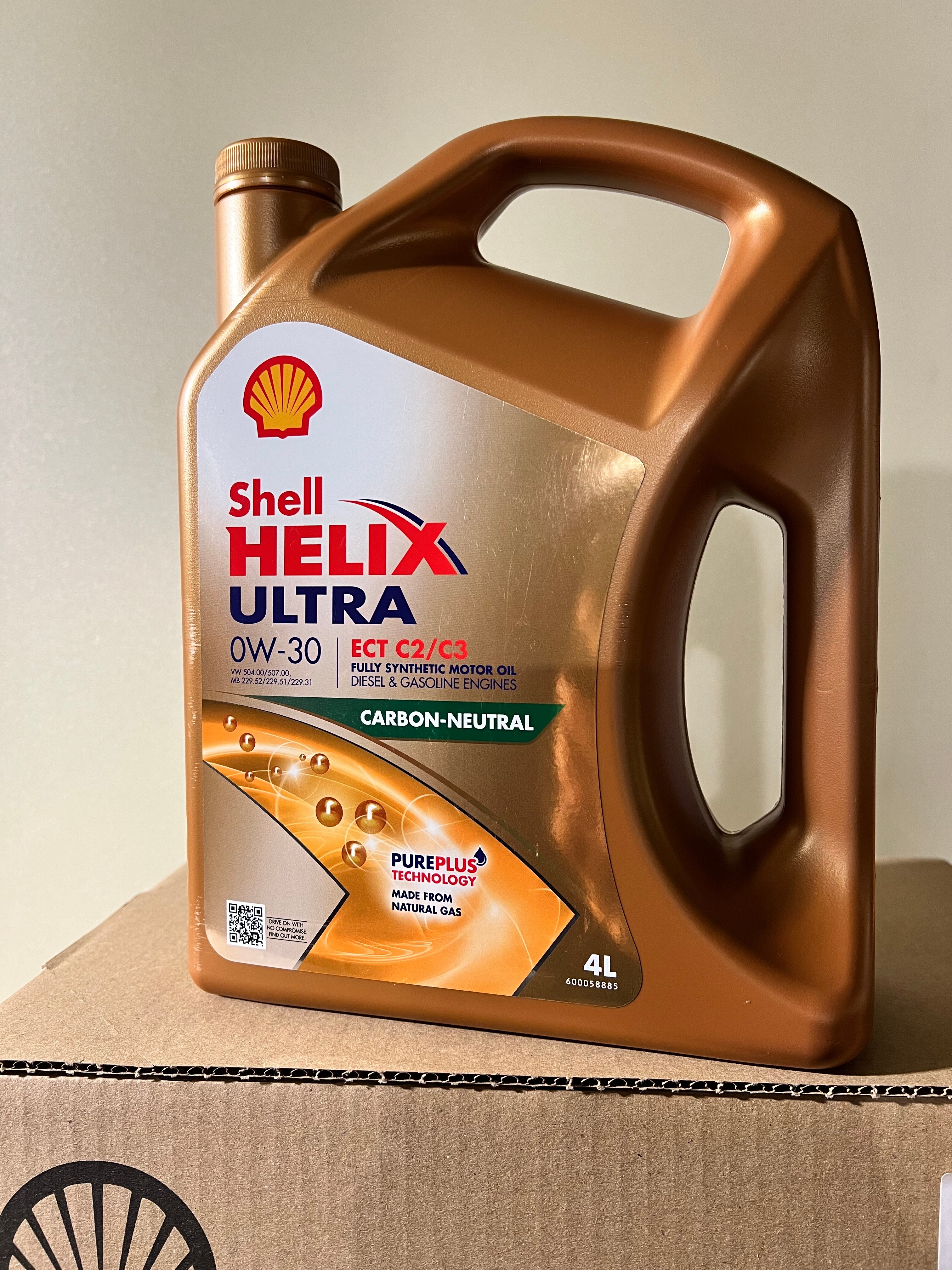 Синтетическое моторное масло SHELL Helix Ultra ECT C2/C3 0W-30