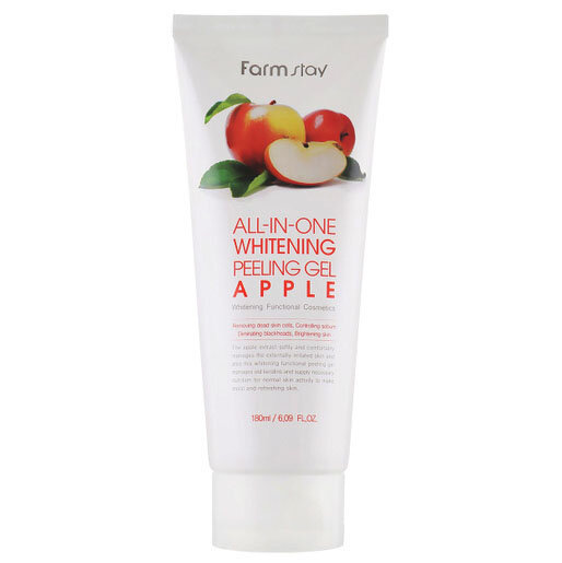 Гель c экстрактом яблока FarmStay Whitening Peeling All-In-One Gel Apple 180ml