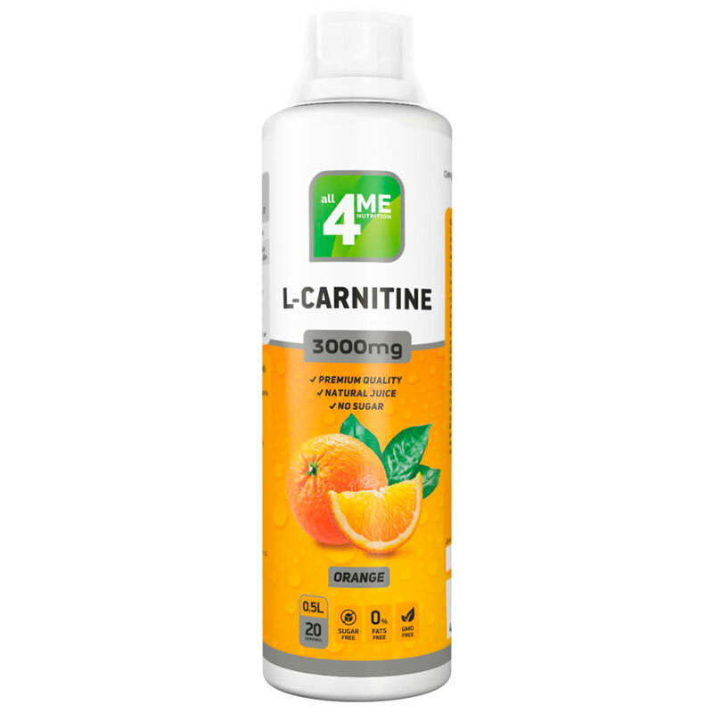 4Me Nutrition L-Carnitine concentrate 3000, 500 мл (Клубника)