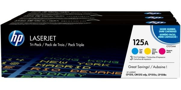 Тонер-картридж HP CF373AM голубой, пурпурный, желтый для CP1215/1515