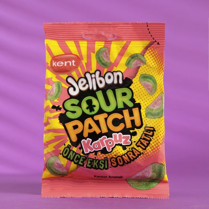 Мармелад JELIBON SOUR PATCH KARPUZ «Арбуз», 80 г - фотография № 5