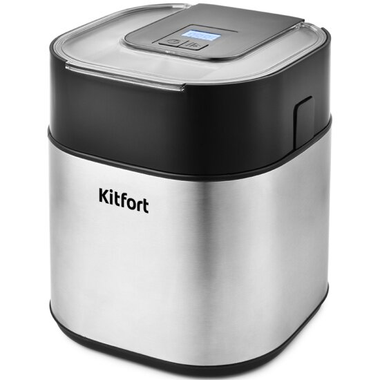 Мороженица Kitfort КТ-1805 9.5Вт 1500мл. серебристый/черный