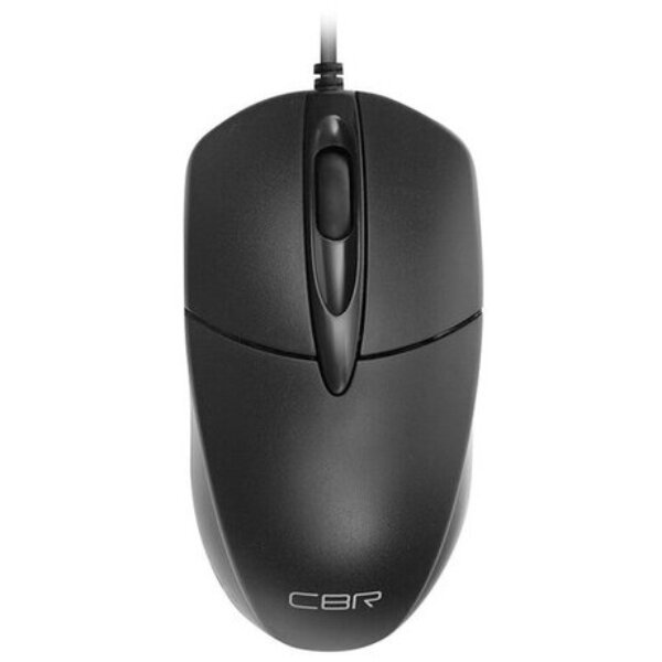 Мышь проводная CBR CM 210 Black, оптическая, USB, 1000 dpi, 3 кнопки и колесо прокрутки, длина кабеля 1,8 м, цвет чёрный