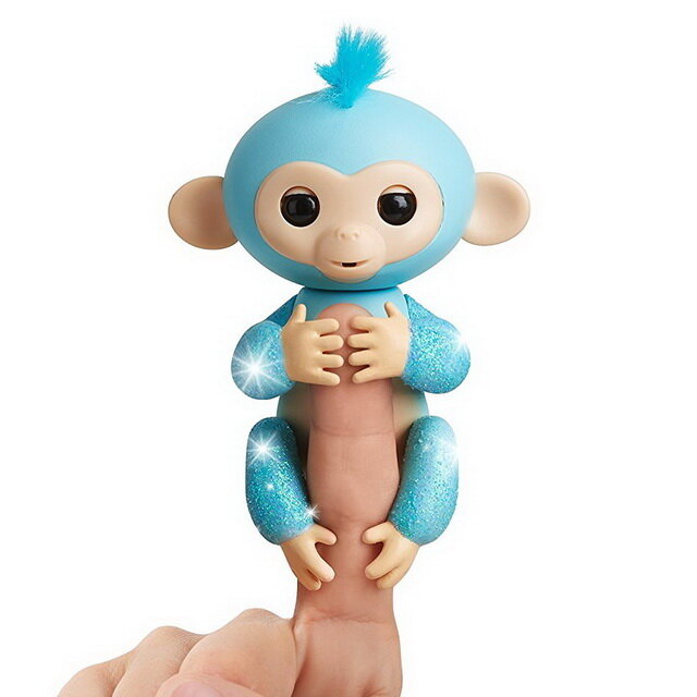 Интерактивная игрушка Fingerlings Обезьянка Амелия изумрудный 12 см - фото №1