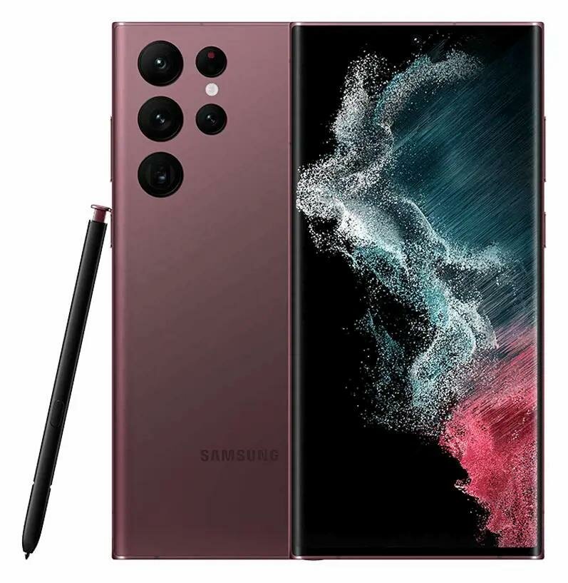 Смартфон Samsung SM-S908E Galaxy S22 Ultra 256Gb 12Gb, красный