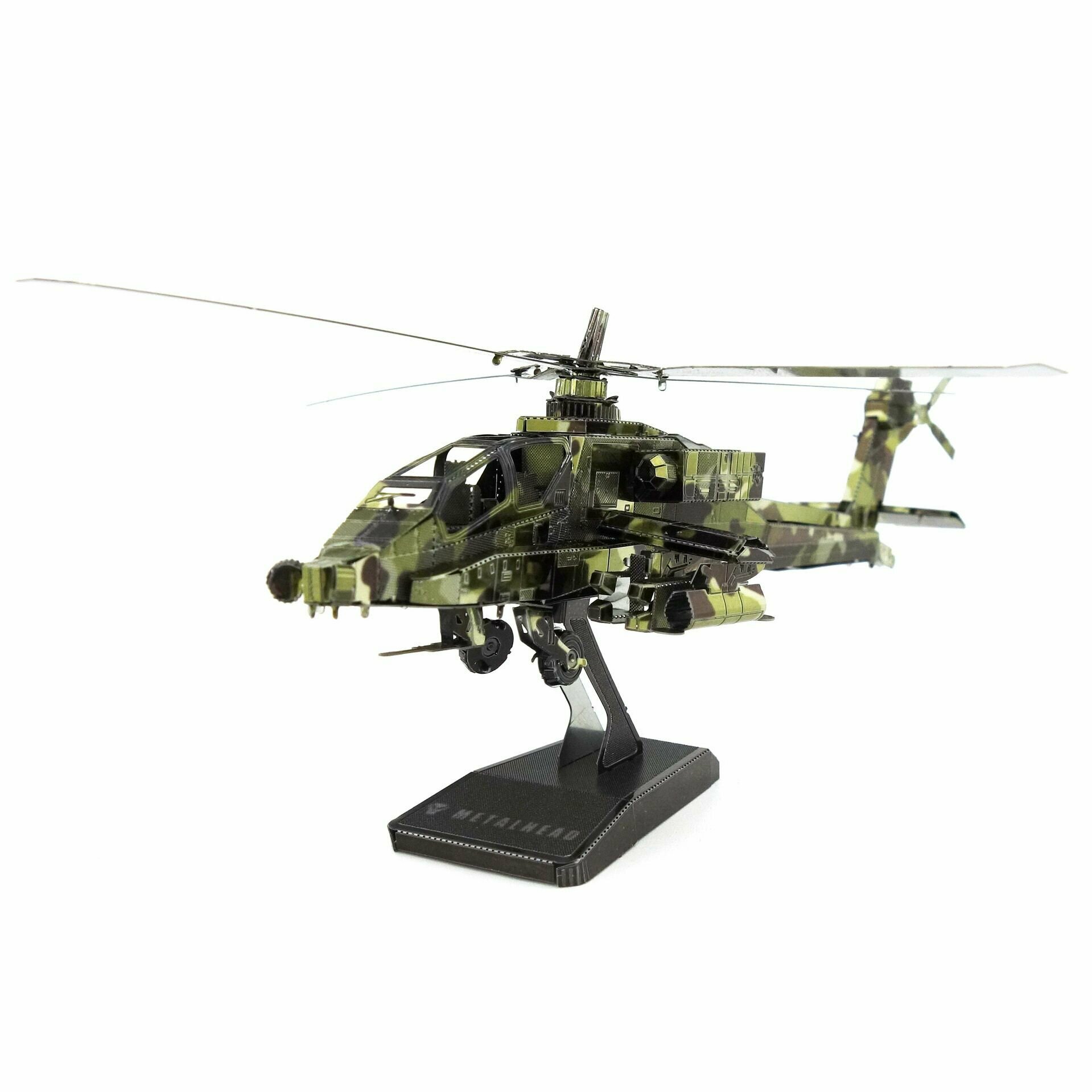 Металлический конструктор / 3D конструктор / Сборная модель Вертолет AH-64 Apache