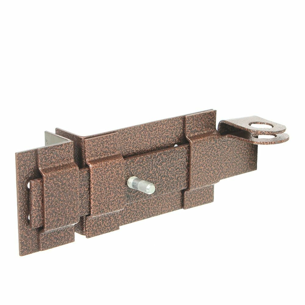 фото Засов накладной, с проушинами, Делга, 7040, медь