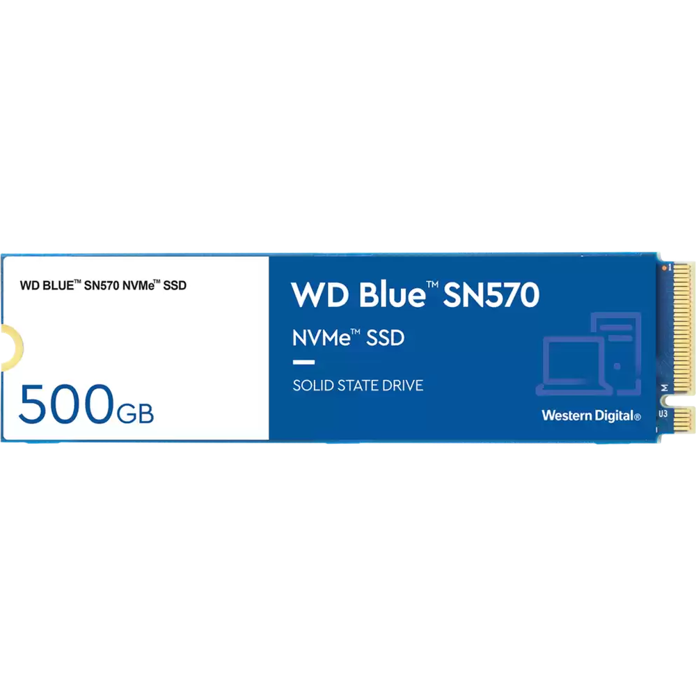 Внутренний SSD-накопитель 500Gb Western Digital Blue SN570 (WDS500G3B0C) M.2 PCIe NVMe 3.0 x4