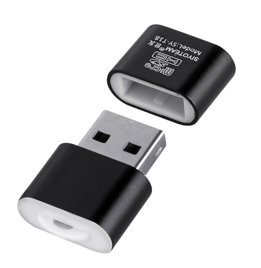 Картридер USB Micro SD CR-01 черный