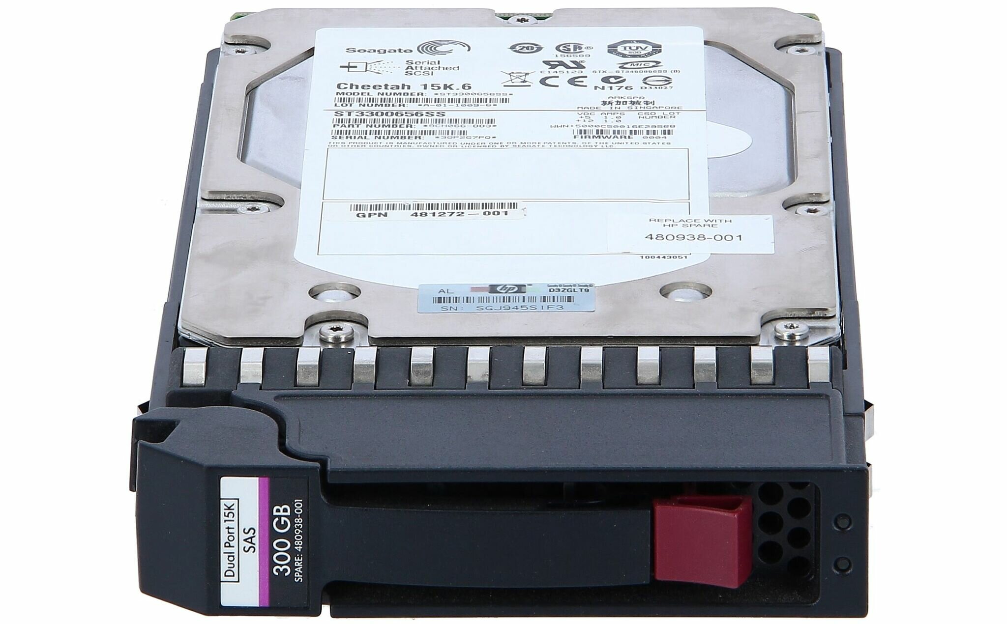 Жесткие диски HP Жесткий диск HP 15K RPM 300GO MSA2 DUAL-PORT SAS 481272-001