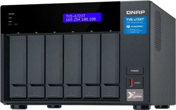 Сетевое хранилище (NAS) QNAP (TVS-672XT-i3-8G)