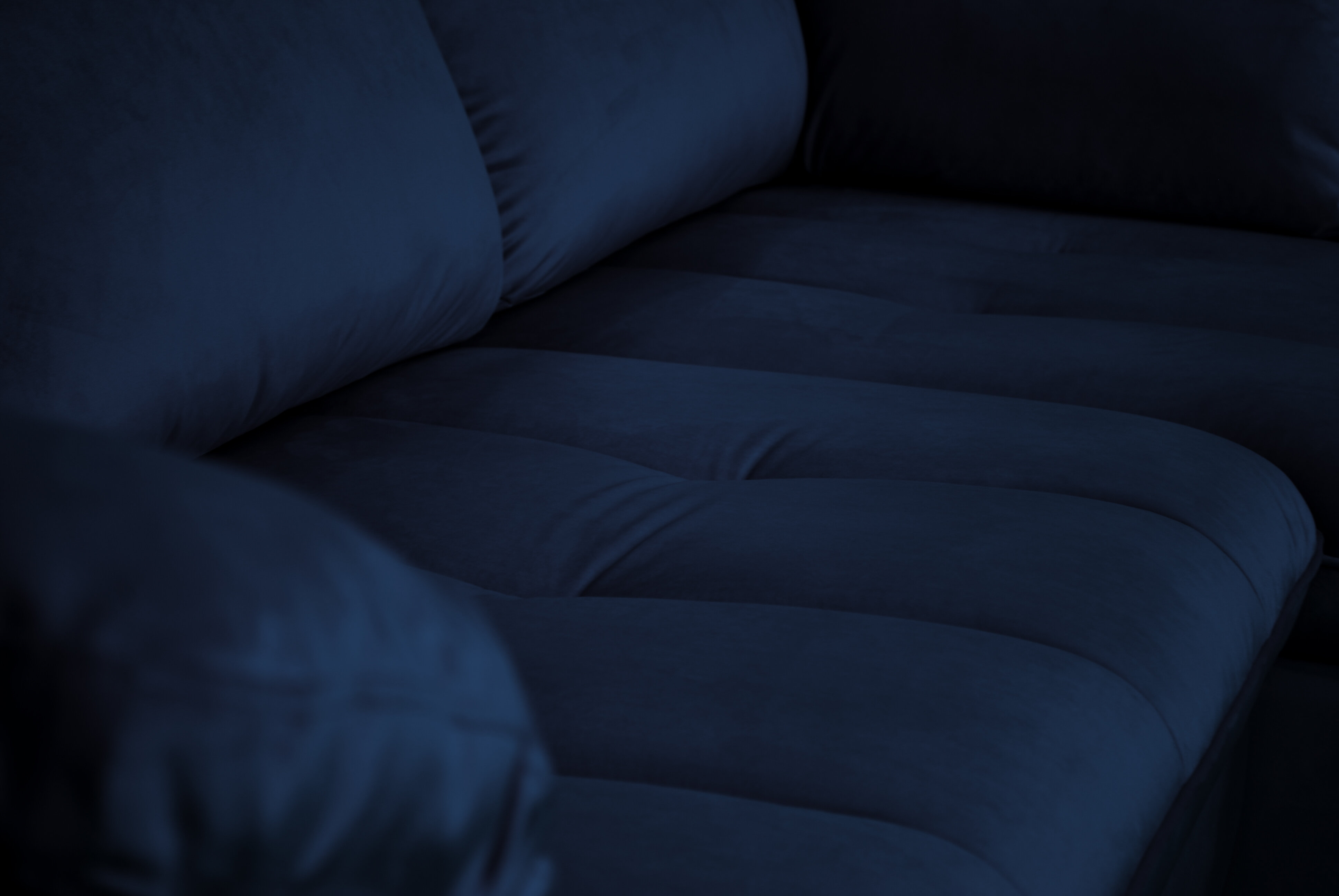 Диван угловой Ральф/2 велюр цвет темно-синий МФ Валерия - фотография № 6