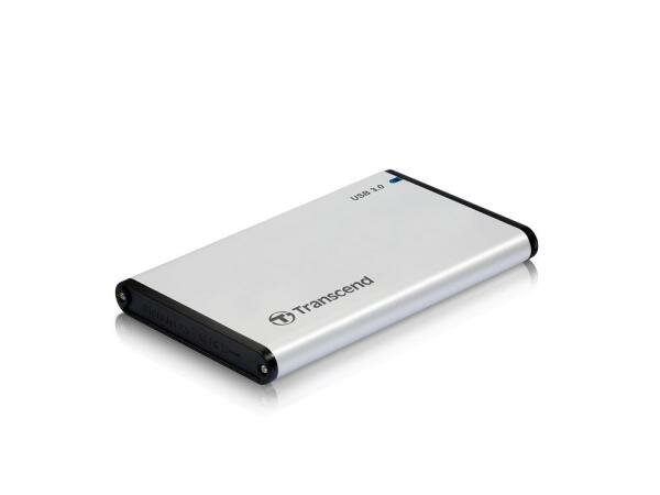 Transcend Внешний контейнер для HDD 2.5 SATA Transcend StoreJet 25S3 TS0GSJ25S3 USB3.0 серебристый