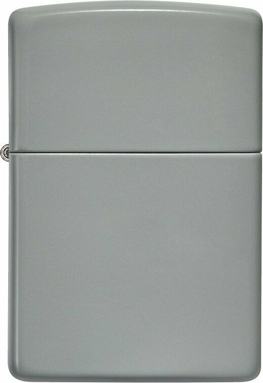 Зажигалка ZIPPO Classic с покрытием Flat Grey, латунь/сталь, серая, глянцевая, 38x13x57 мм № 49452 - фотография № 2