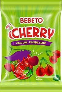 Упаковка 12 штук Мармелад жевательный Bebeto Cherry вкус вишни 70г Турция