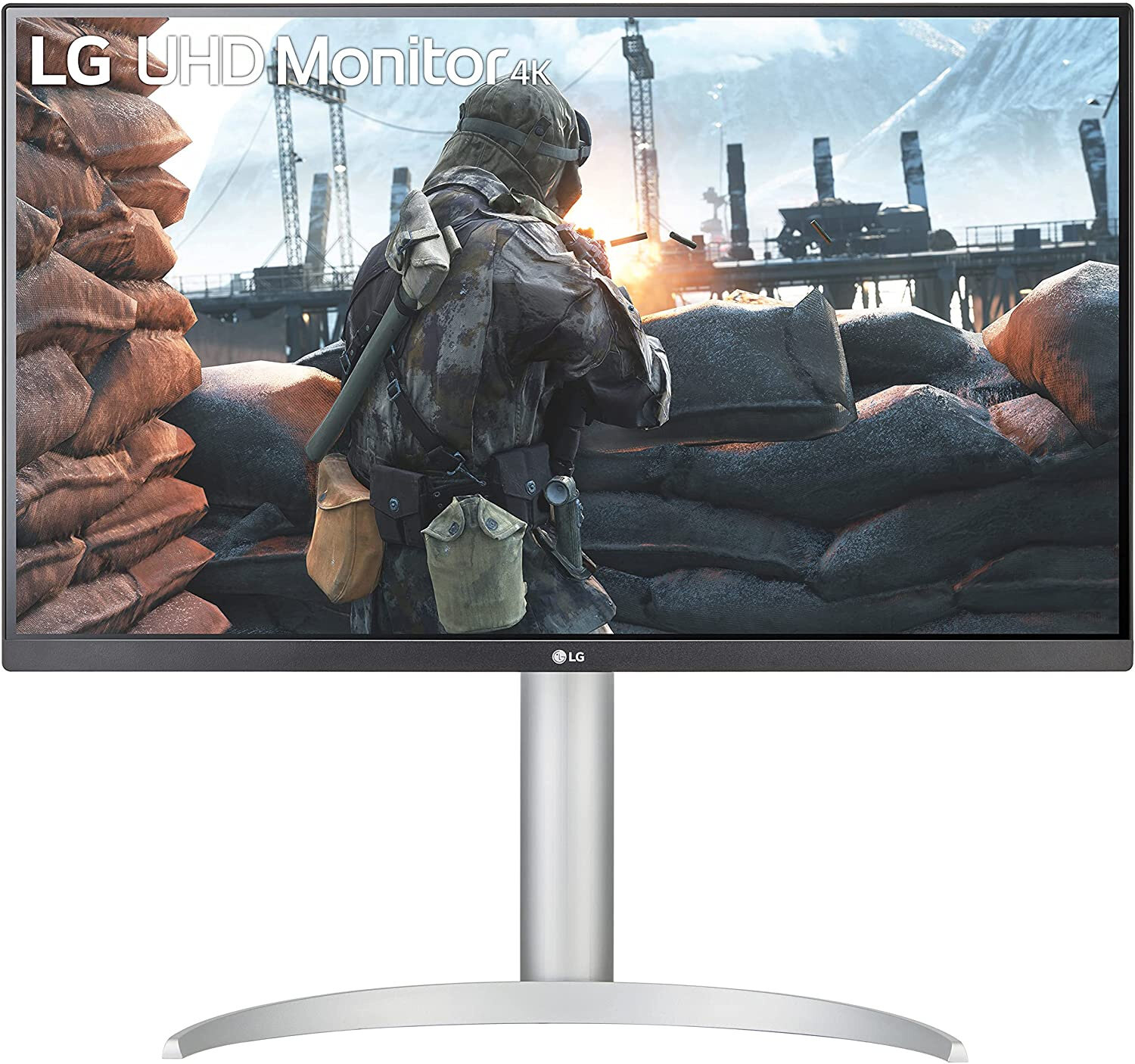 Монитор LG 27" UltraFine 27UP650-W, серебристый