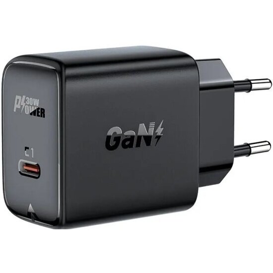 Сетевое зарядное устройство ACEFAST A21, 30W, GaN, USB-C, черный