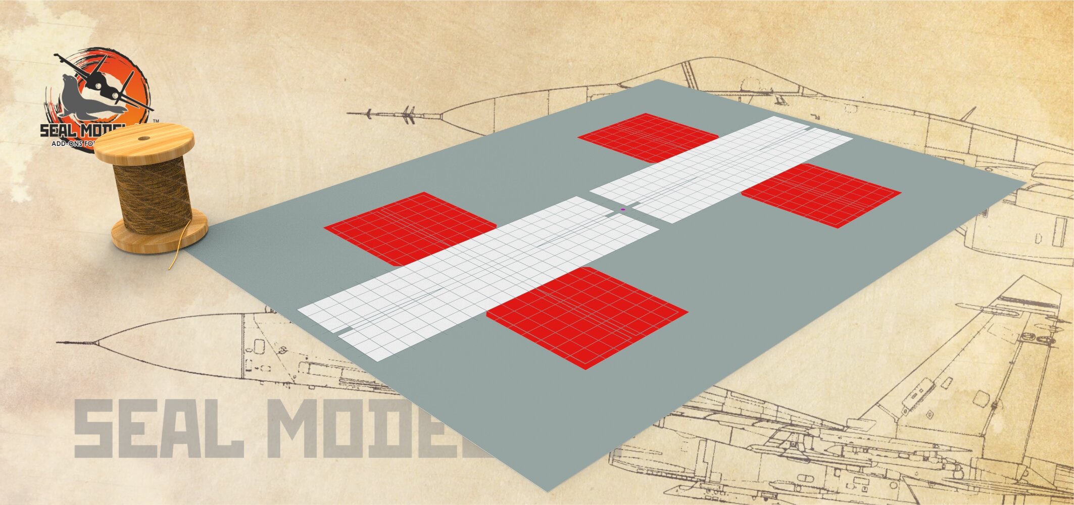 Smk48028 аксессуары к сборной модели Тормозные парашюты на Су-27, 1/48