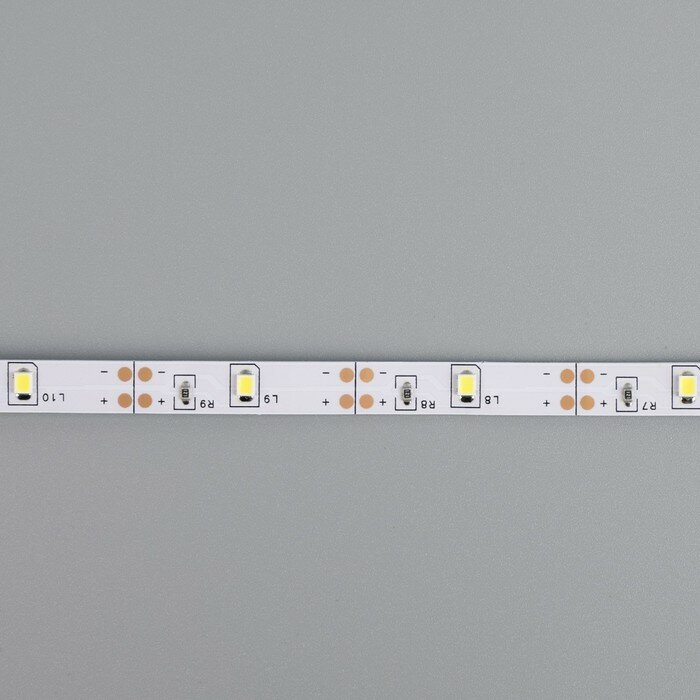Светодиодные ленты Luazon Lighting Светодиодная лента, SMD2835, 1 м, IP20, 30 LED/м, 4.5V, ААх3, белый - фотография № 4