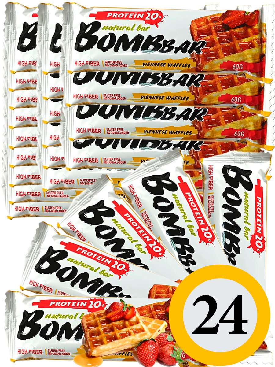   Bombbar Protein Bar 24 x 60 ,  