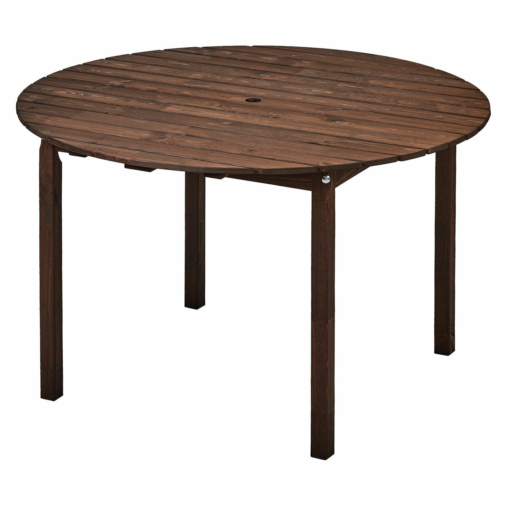 Садовый деревянный круглый обеденный стол, 120*120см, Кингстон - фотография № 6