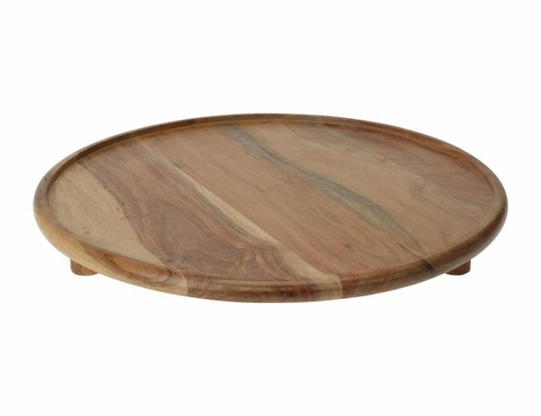 фото Декоративный поднос гледичия, древесина акации, 37 см, Koopman International A66100170