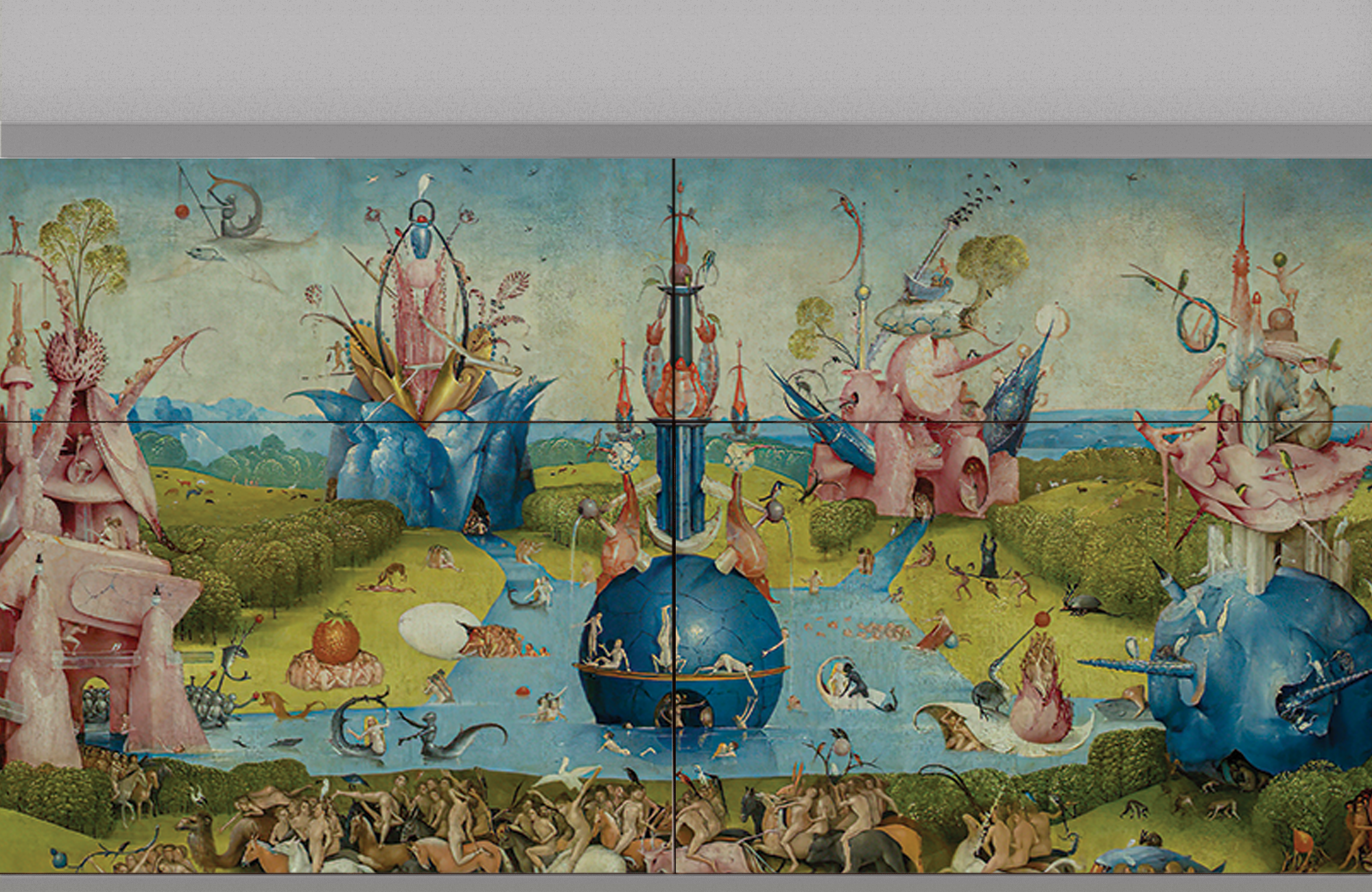 Комод - STORYZ - BS4 The Garden by Hieronymus Bosch, 115 x 85 x 48 см, Серый - фотография № 5