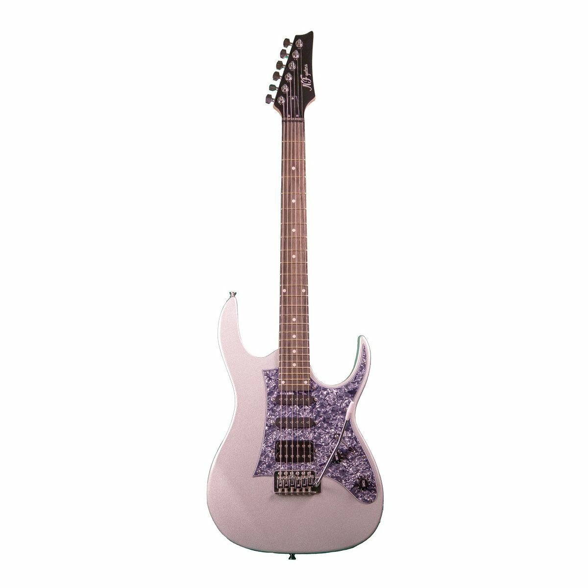 NF Guitars GR-22 (L-G3) MS электрогитара, Superstrat HSS, цвет серебристый