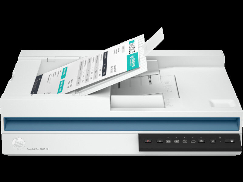Сканер HP ScanJet Pro 3600 f1 CIS с автоподатчиком и скоростью 30 стр/мин в ч/б и цветном форматах для Windows, macOS и Linux от HP Inc. (256 Мб RAM)