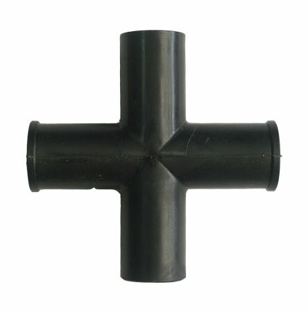 СТ 32-4 крестовина пластмассовая для соединения трубок диаметром 32мм