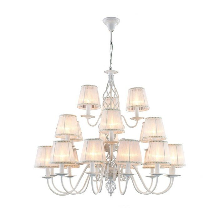 фото CITILUX Люстра «Метеора» 21x60Вт E14 белый 79x79x170 см