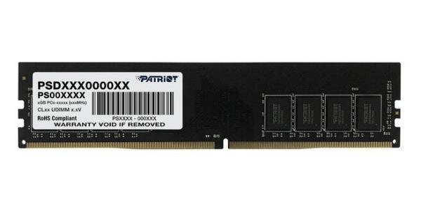 Оперативная память 8Gb (1x8Gb) PC4-21300 2666MHz DDR4 DIMM CL19 Patriot PSD48G266681