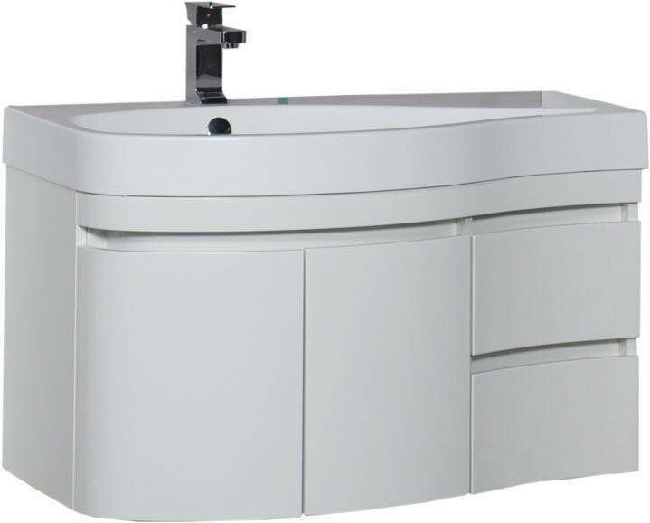 Тумба под раковину Aquanet Сопрано 95 L 169631 - фото №9