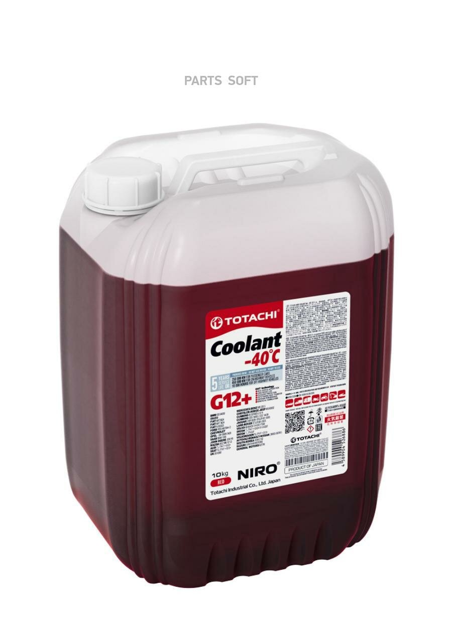 TOTACHI 43110 TOTACHI NIRO COOLANT Red -40C G12+ (10L)_!  \