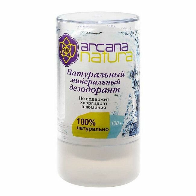 Натуральный минеральный дезодорант, 120 г. Arkana Natura