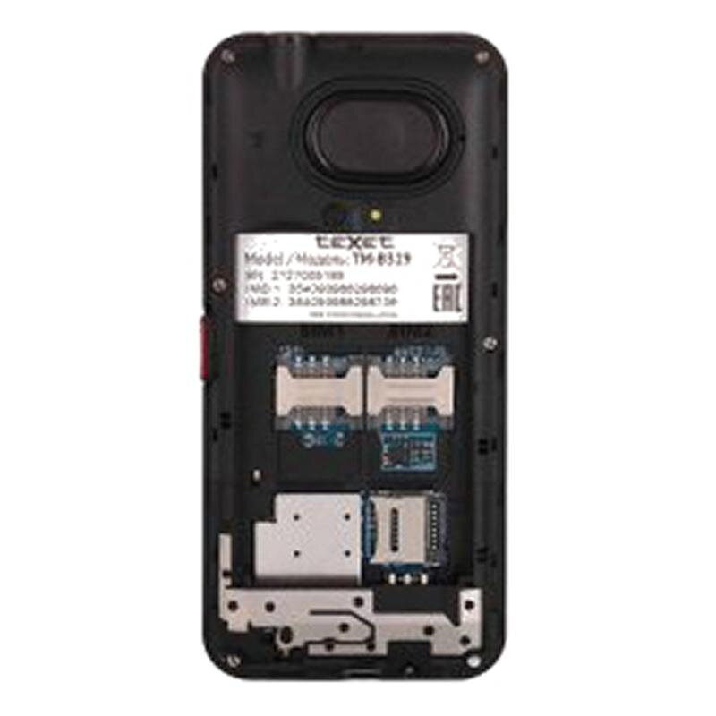 Телефон teXet TM-B319, 2 SIM, синий - фото №4
