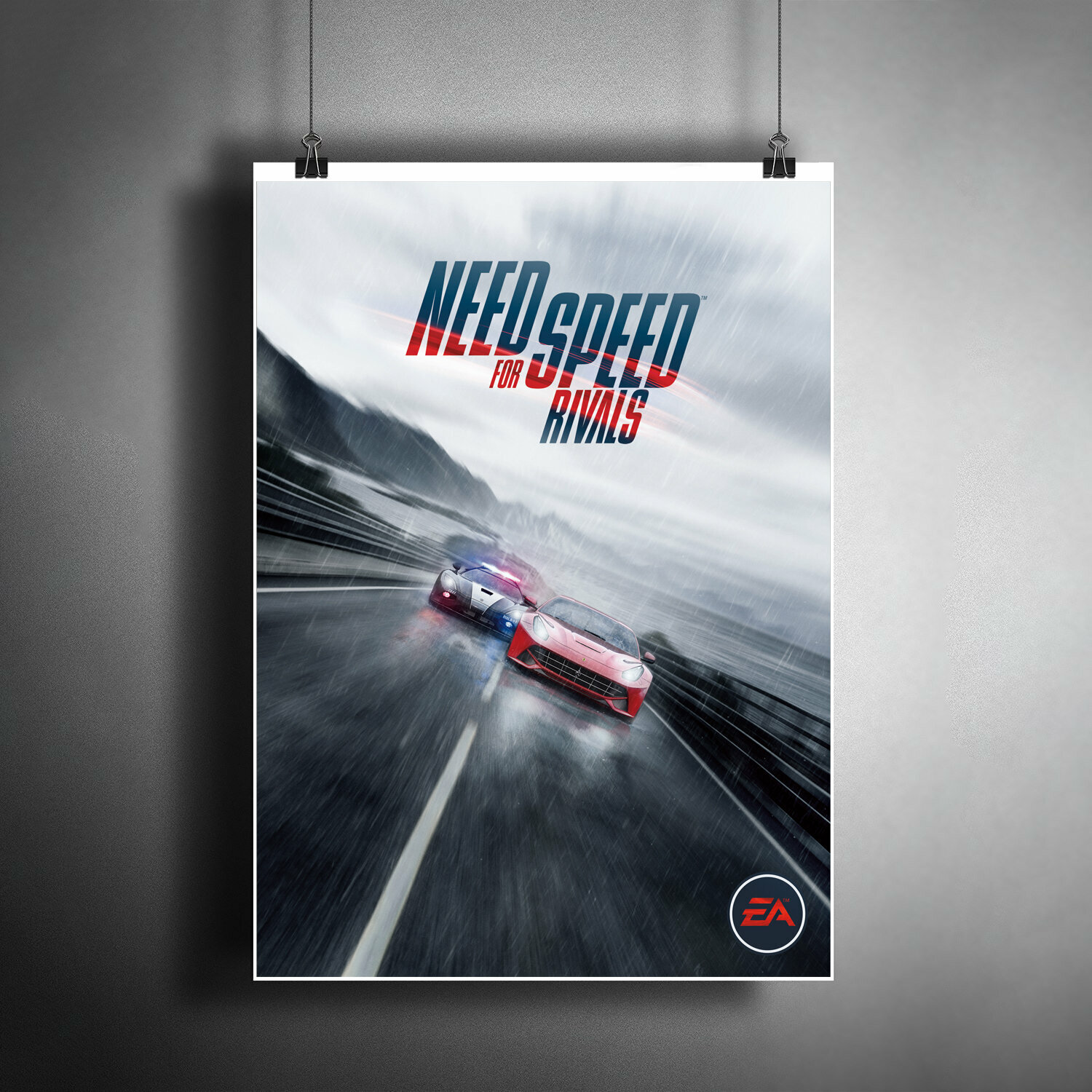 Постер плакат для интерьера "Автогонки Need for Speed. Игра Жажда скорости" / A3 (297 x 420 мм)