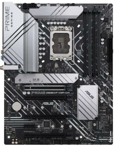 Материнская плата ASUS PRIME Z690-P WIFI D4 Socket 1700 Z690 4xDDR4 3xPCI-E 16x 1xPCI-E 1x 4xSATA III ATX Retail (90MB18N0-M0EAY0)