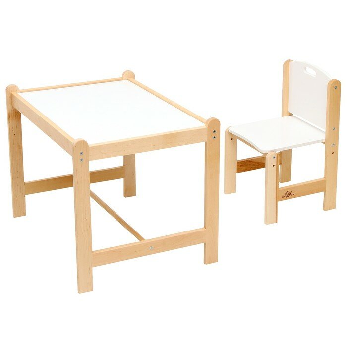 Набор детской мебели: стол + стул, «Каспер», белый