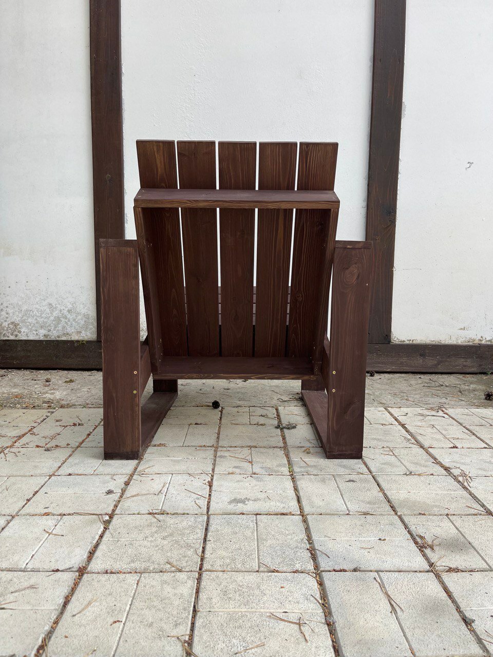 Садовое кресло NORTHERN CLASSIC из дерева темный - фотография № 3