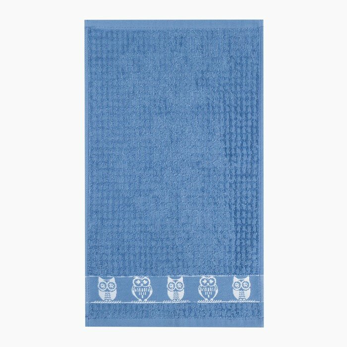 Комплект махровых полотенец, цвет индиго/серо-синий, размер 30х50, 400г/м, 100% хлопок - фотография № 3