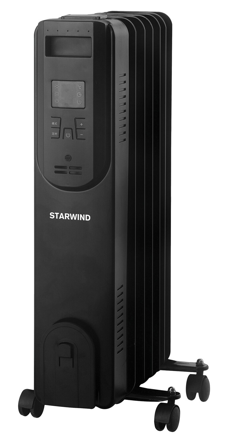 Радиатор масляный STARWIND SHV5120 2500Вт черный (с ПДУ) - фотография № 1