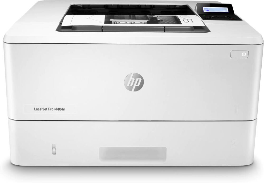 Принтер HP LaserJet Pro M404n (W1A52A) (A4, 1200dpi, 4800x600, 38ppm, 128Mb, 2tray 100+250, USB2.0/GigEth, PS3 em., ePrint,
