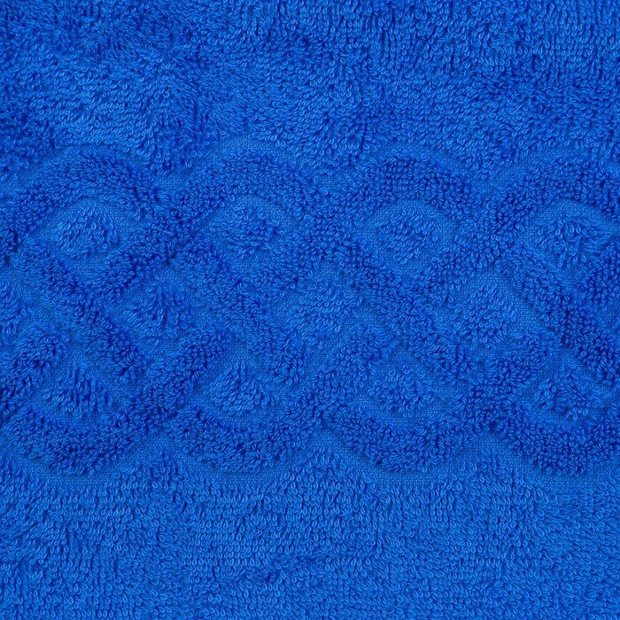 Полотенце махровое Plait 70х130 см, цвет синий - фотография № 2
