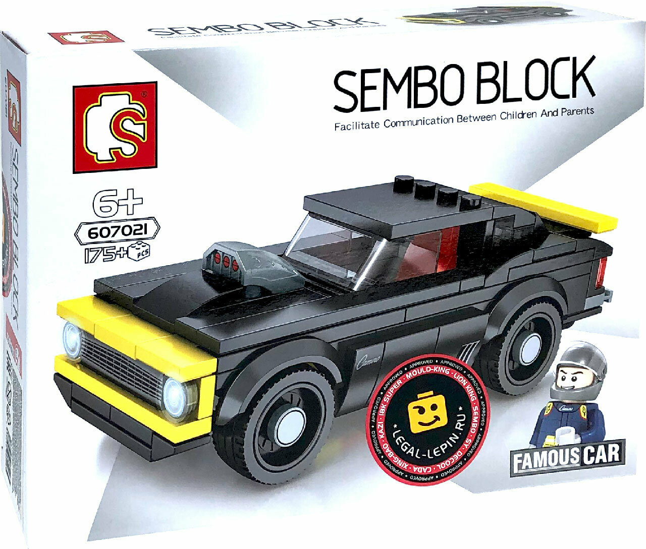 Конструктор Sembo 607021 Chevrolet Camaro SS 1967, из серии Машины, Креатор