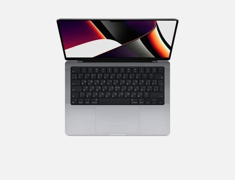 14.2" Ноутбук Apple Macbook Pro 14 Late 2021 3024×1964, Apple M1 Pro, RAM 16 ГБ, SSD 512 ГБ, Apple graphics 14-core, macOS, MKGP3, серый космос, английская раскладка