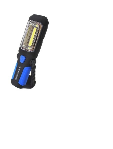 Лампа светодиодная аккумуляторная(4W COB+1W,2 магнита, крючок,180гр250Lm,2000mAh, зарядка12V, время раб.5ч, время заряд.3ч) ROCKFORCE